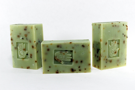 Bars of Tea Tree and Spearmint Soap, Handmade with Organic ingredients